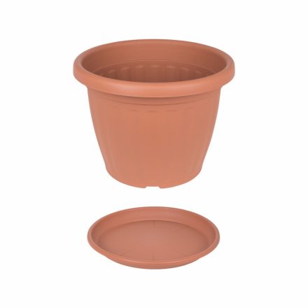 Cserép alátét bordás 42cm terra Il-Pe