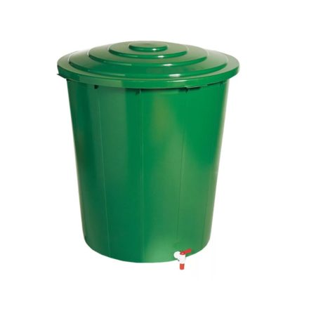Tároló esővízgyűjtő 300L - fedeles+csap