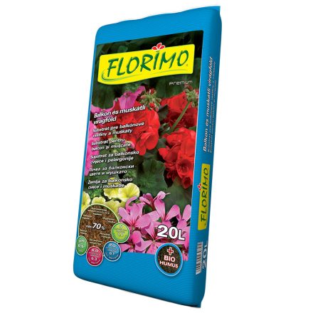 Virágföld FLORIMO muskátli 20L