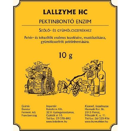 Pektinbontó enzim Lallzyme HC 10gr
