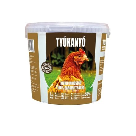 Tyúkanyó baromfitrágya pelletált 4kg
