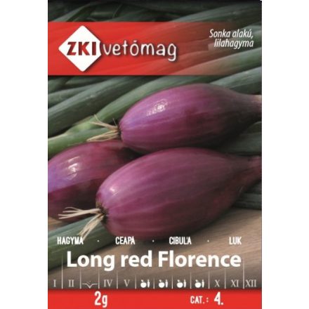 Vetőmag ZKI 4 Hagyma (Lila sonkahagyma) - Long Red Florence 2gr.