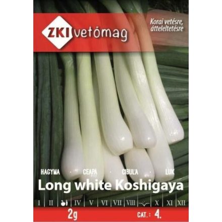 Vetőmag ZKI 4 Hagyma - Long white Koshigaya 2gr