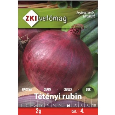 Vetőmag ZKI 4 Hagyma - Tétényi rubin 2gr