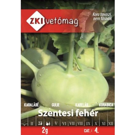 Vetőmag ZKI 4 Karalábé - Szentesi fehér 2gr