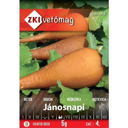 Vetőmag ZKI 4 retek - Jánosnapi 5gr