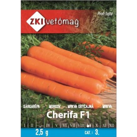 Vetőmag ZKI 3 Sárgarépa - Cherifa F1 2 gr