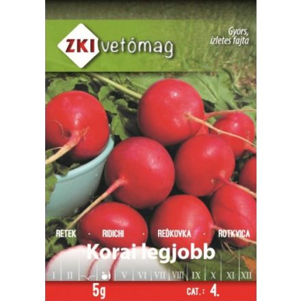 Vetőmag ZKI 4 Retek - Korai legjobb 5g