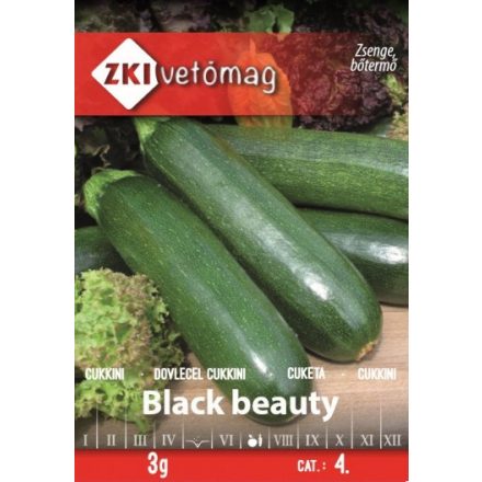 Vetőmag ZKI 4 Cukkini - Black beauty 3g