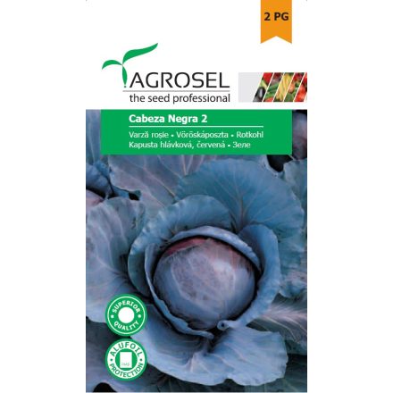 Vetőmag Agrosel PG2 vöröskáposzta - Cabeza Negra 2 3gr