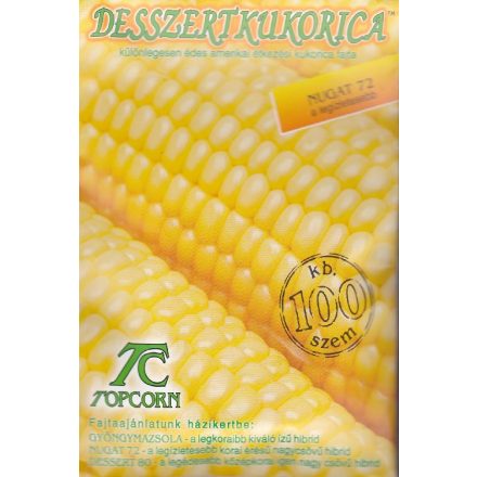 Vetőmag csemegekukorica Nugat 72 F1 - 100 szemes TOPKORN