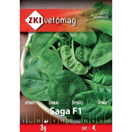 Vetőmag ZKI 4 Spenót - Saga F1 3gr.