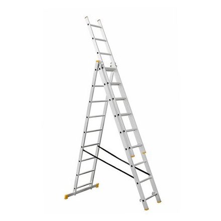 Létra toló alu 3x9 fokú 