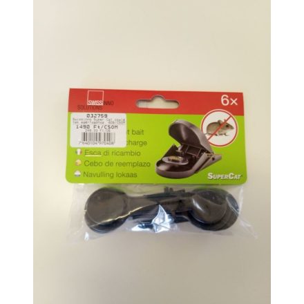 Csalétek egérfogóhoz Swissinno Super Cat 6db/csomag