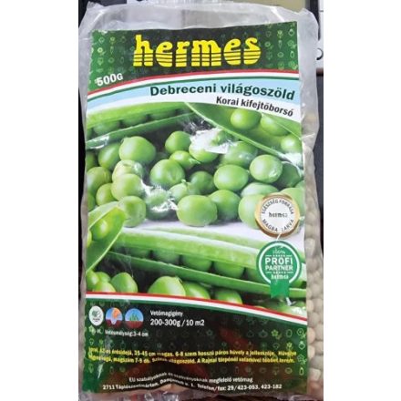 Vetőmag Hermes borsó - Debreceni világoszöld 500gr