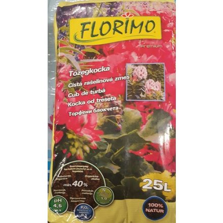 Tőzeg kocka 25L Florimo /pH 4-4,5/