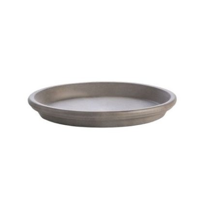 Cserép alátét agyag szürke - átmérő:25/28cm, magasság:3,5cm