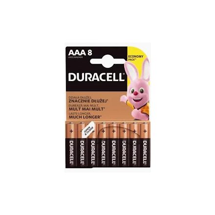 Elem Duracell AAA Basic Alkáli Mikro 1,5V 
