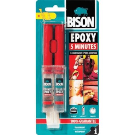 Ragasztó epoxy - 2komponensű- 24ml Bison (5 perces)