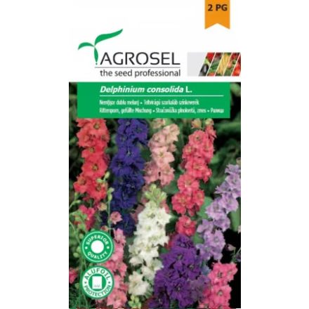 Vetőmag Agrosel PG2 szarkaláb - teltvirágú, színkeverék 1gr