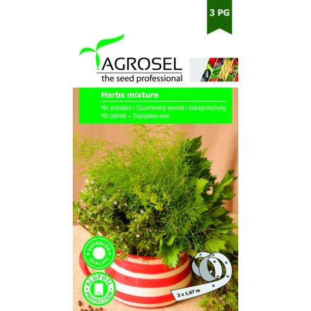 Vetőmag Agrosel PG3  fűszernövény keverék - levélzeller, kapor, borsikafű - vetőszalag