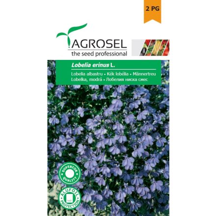 Vetőmag Agrosel PG2 lobélia - kék, Lobelia erinus L. 0,3gr