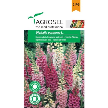 Vetőmag Agrosel PG2 gyűszűvirág - színkeverék,Digitalis purpurea L. 0,75gr