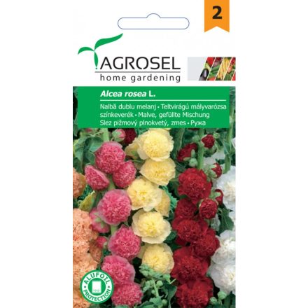 Vetőmag Agrosel PG2 mályvarózsa - teltvirágú, színkeverék 1gr