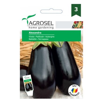 Vetőmag Agrosel PG3 padlizsán - Alexandra 3gr