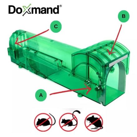 Állatcsapda/Élvefogó Patkánynak 32x8x7.5cm DOXMAND